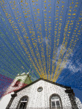 Ponta Delgada Church with Festival Decoration Photographie par Holger Leue