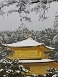 Kinkakuji Temple, the Golden Pavilion Covered in Snow Photographie par Frank Carter