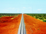 Alice Springs to Darwin Railway Line Photographic Print by John Banagan