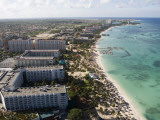 Aerial of Palm Beach and High-Rise Hotels and Resorts Photographic Print by Holger Leue