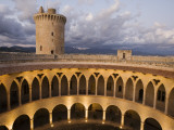 Castell De Bellver with Keep Tower at Dusk Photographie par Holger Leue
