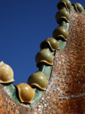 Ornate Mosaic Roof of Casa Batllo, Designed by Antoni Gaudi, in Gracia District Photographic Print by Kimberley Coole