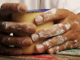 Hands Holding Mug Photographic Print by Oliver Strewe
