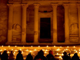 Treasury Lit Up by Hundreds of Lanterns During 'Petra at Night. Photographic Print by Brian Cruickshank