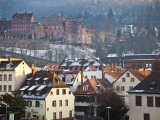 Heidelberg Castle and Houses Fotografisk tryk af Richard l'Anson