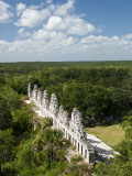 The Dovecote Building with Roof Combs, from the Great Pyramid (La Gran Piramide) Photographic Print by Dennis Johnson