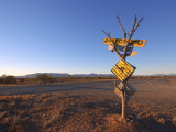 Road Sign Near Parachilna, Flinders Ranges Photographic Print by Michael Gebicki