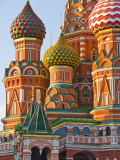 Walls and Domes of St Basils Cathedral (Pokrovsky Cathedral) in Red Square Photographic Print by Tim Makins