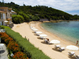 Sandy Beach at Le Maquis Resort Photographic Print by Veronica Garbutt