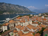 St Tryphon's Cathedral, Stari Grad (Old Town) and Bay of Kotor Photographic Print by Richard l'Anson