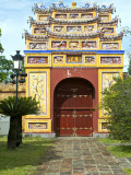 Western Entrance Gate to the Mieu Temple Inside Hue Citadel and Imperial City Photographic Print by Nicholas Reuss