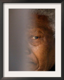 Former South African President Nelson Mandela Framed Photographic Print
