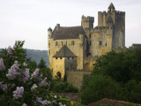 Chateau of Beynac with Lilac Bush in Foreground Photographic Print by Barbara Van Zanten