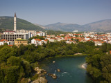 City and Neretva River Photographic Print by Richard l'Anson