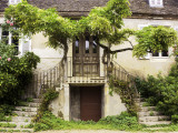 Double Stairway Leading into House Photographie par Barbara Van Zanten