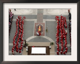 German Cardinal Joseph Ratzinger Conducts a Funeral Mass Framed Photographic Print