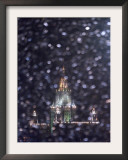 Moscow State University is Illuminated During a Rare Snow Fall This Winter Season Framed Photographic Print