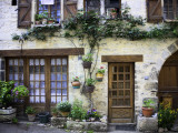 House Facade with Flowers in Lot Valley Photographic Print by Barbara Van Zanten