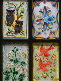 Hand Painted Window, La Posta Quemada Ranch in Colossal Cave Mountain Park Near Tucson Photographic Print by Richard Cummins