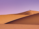 Hikers at Mesquite Flat Sand Dunes Photographic Print by Witold Skrypczak