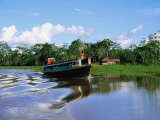 Rio Yanayacu Water Taxi on Nine-Hour Journey Through the Amazon to Iquitos Photographic Print by Anthony Pidgeon