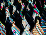 Textiles at Pilgrims Market in Barkhor Area Photographic Print by Bradley Mayhew