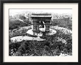 This is an Aerial View of the Arc De Triomphe Framed Photographic Print