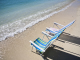 Beach Chairs on Shore Photographic Print by Micah Wright