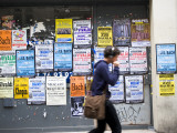 Classical Concert Posters on Street Photographic Print by Lou Jones
