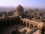Interior of Mausoleum of Barquq and Cairo Suburbs Photographic Print by Patrick Horton