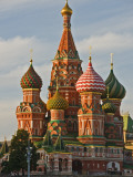 Coloured Walls and Domes of St Basils Cathedral (Pokrovsky Cathedral) in Red Square Photographic Print by Tim Makins
