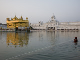 Harmandir Sahib (Golden Temple), Reflecting in the Waters of the Amrit Sarovar Photographic Print by Sean Caffrey