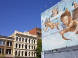 Mural and Historic Building on Sw 2nd Avenue in Waterfront District Photographic Print by Richard Cummins
