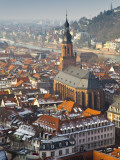 City Rooftops and Church in Winter Photographic Print by Richard l'Anson