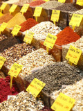Variety of Teas at Market in Spice Bazaar, or Egyptian Bazaar Photographic Print by Seong Joon Cho