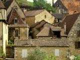 Village Houses and Roofs of Castelnaud Village Photographic Print by Barbara Van Zanten