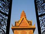 Fine Metal Gates of Wat Ounalom Photographic Print by Antony Giblin