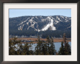 Snow Summit Ski Area in Big Bear Lake, California, Struggles to Make Artificial Snow Framed Photographic Print by Adrienne Helitzer