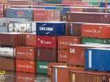 Detail of Port's Container Yard Fotoprint van Brent Winebrenner Detail of Port's Container Yard Fotoprint van Brent Winebrenner