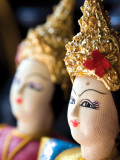 Painted Faces of Mannequin Puppets for Sale at Local Market Photographic Print by Antony Giblin