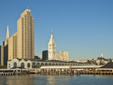 Downtown Skyline with Ferry Building Clocktower Photographie par Stephen Saks