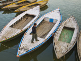 Rowing Boats on Ganges River Photographic Print by Tim Makins