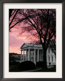 The Early Morning Sunrise Warms the Sky Over the White House Framed Photographic Print by Ron Edmonds
