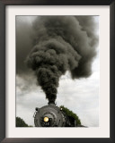 Smoke Billows from the Smoke Stack of Engine No. 734 Framed Photographic Print by Chris Gardner
