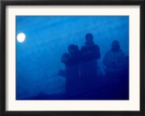 Ultra-Orthodox Jewish Women Seen Through Barrier to Separate Them from the Men Framed Photographic Print