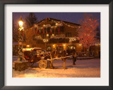 Snow from a Winter Storm Begins to Accumulate in Vail, Colo. Framed Photographic Print