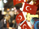 Turkish Flags at Market in the Grand Bazaar Photographic Print by Seong Joon Cho