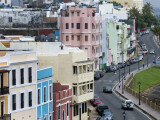 Colourful Houses Along Calle Norzagaray, Old San Juan Fotografie-Druck von Rachel Lewis