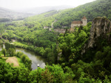 St Cirq Lapopie in the Lot Valley Fotografie-Druck von Barbara Van Zanten