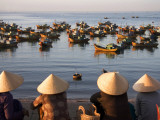 People Watching the Fishing Boats in the Water Photographic Print by Micah Wright
